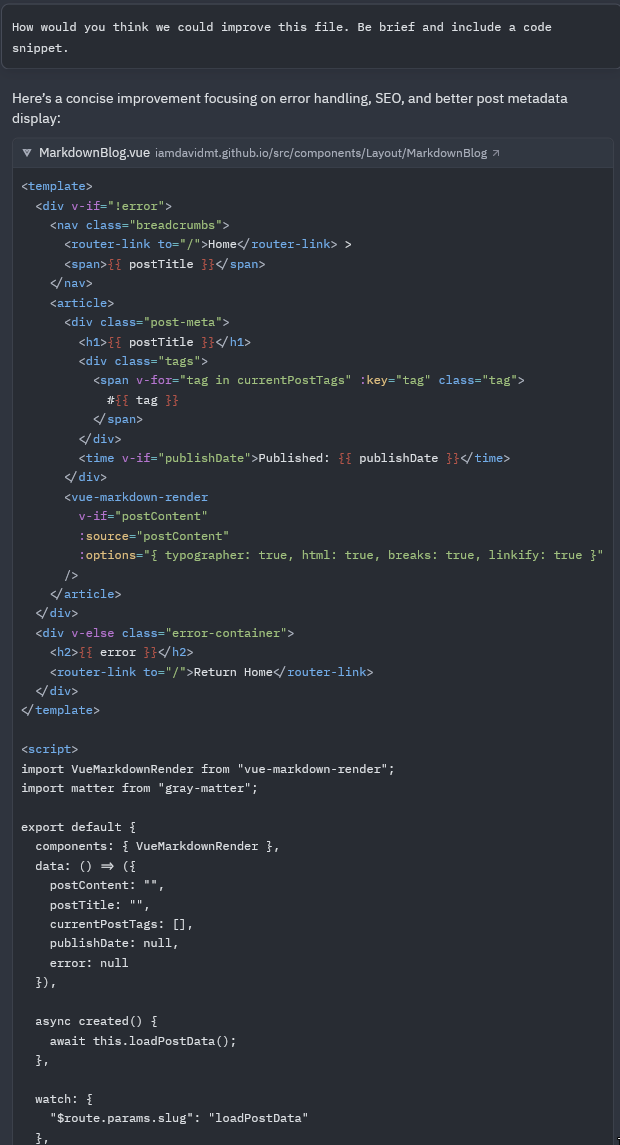 claude output